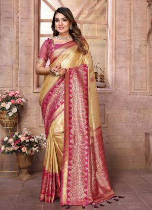 Attractive These Festive Party Wear Saree in Fine Colored.These Saree And Blouse is Fabricated On Banarasi Tissue Silk.Its Beautified With Weaving Jacquard Designer.