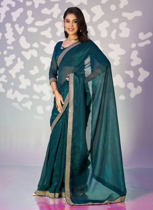 Attractive These Party Wear Ready To Wear Saree in Fine Colored Pair With Blouse.These Saree and Blouse Are Fabricated On Crunchy.Its Beautified With Designer Embroidery Work Lace Border.