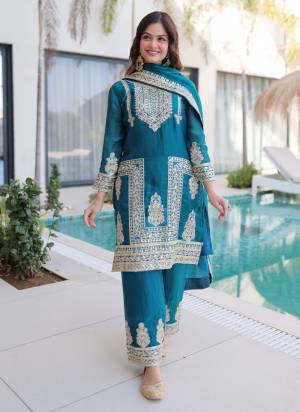 Garb These Beautiful Looking Readymade Suit With Dupatta.These Top And Bottom Are Fendy Silk And Dupatta is Fabricated On Fendy Silk.Its Beautified With Designer Coding,Sequance Embroidery Work.