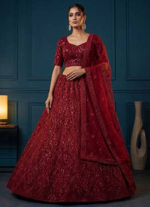 For A Fancy Designer Look,Grab These Lehenga Choli With Dupatta in Fine Colored.These Lehenga And Choli Are Net And Dupatta Are Fabricated On Net Pair.Its Beautified With Fancy Sequance,Dori Embroidery,Zircon Diamond Work. 