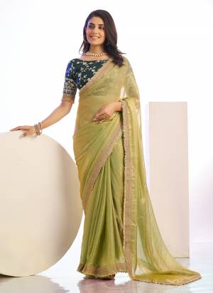 Grab These Party Wear Saree in Fine Colored Pair With Blouse.These Saree Are Satin and Blouse Are Fabricated On Art Silk.Its Beautified With Designer Embroidery Work.