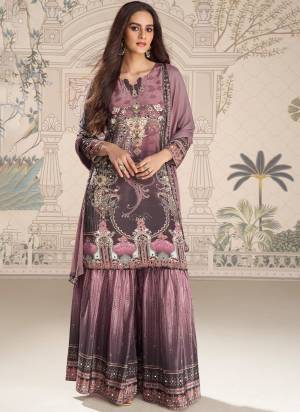 Looking These Party Wear Free Size Stitched Plazzo Suit in Fine Colored Pair With Dupatta.These Top And Bottom Are Crepe Silk And Dupatta Are Chiffon And Pair With Santoon Inner.Its Beautified With Printed Designer With Mirror Embroidery Work.