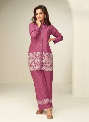 Attractive These Party Wear Free Size Stitched Co Ord Top Bottom in Fine Colored.These Top And Bottom Are Chinon Pair With Santoon Inner.Its Beautified With Heavy Designer Embroidery Work.