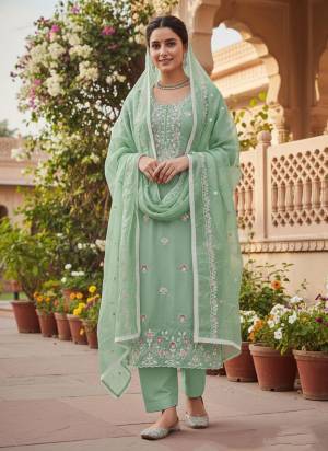 Garb These Disigner Suit in Fine Colored Pair With Bottom And Dupatta.These Top Are Glass Cotton And Dupatta Are Fabricated On Organza Pair With Santoon Bottom.Its Beautified With Designer Embroidery Work.