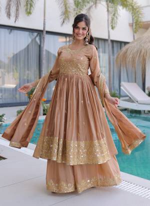 Garb These Beautiful Looking Readymade Plazzo Suit With Dupatta.These Top And Bottom Are Super Silk And Dupatta is Fabricated On Super Silk.Its Beautified With Designer Jari,Sequance Embroidery Work.