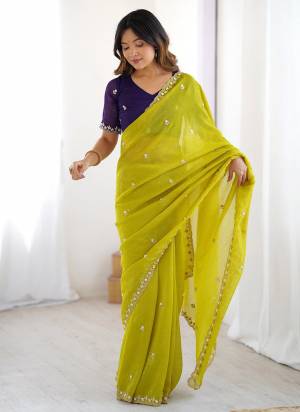 Attractive Look These Party Wear Saree in Fine Colored.These Saree Are Chinon And Blouse is Chinon Fabricated.Its Beautified With Designer Jari Embroidery,Pearl Work.