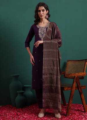 Garb These Beautiful Party Wear Designer Readymade Suits.These Top And Bottom Are Viscose And Dupatta is Fabricated On Woven.Its Beautified With Designer Embroidery Work.