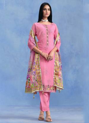 Attractive These Party Wear Salwar Suit in Fine Colored Pair With Bottom And Dupatta.These Top Are Catonic Georgette And Dupatta Are Fabricated On Organza Pair With Santoon Bottom.Its Beautified With Designer Thread Embroidery,Swarovski Work With Digital Brasso Printed Dupatta.