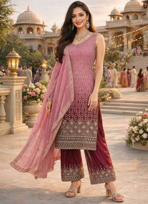 Garb These Beautiful Looking Readymade Suits.These Top And Dupatta Are Georgette And Bottom Are Santoon Fabricated.Its Beautified  With Disigner Heavy Thread,Sequance Embroidery Work.