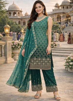 Garb These Beautiful Looking Readymade Suits.These Top And Dupatta Are Georgette And Bottom Are Santoon Fabricated.Its Beautified  With Disigner Heavy Thread,Sequance Embroidery Work.