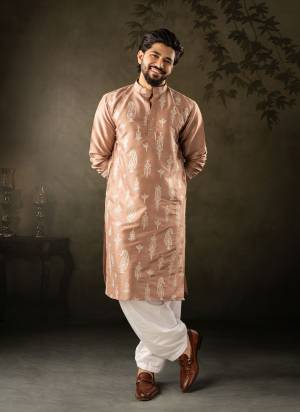 For A festive And Party Wear,Attractive These Readymade Kurta With Payjama in Fine Colored.These Kurta is Fabricated On Silk And Art Silk Bottom With Designer Embroidery Work.Buy Now.