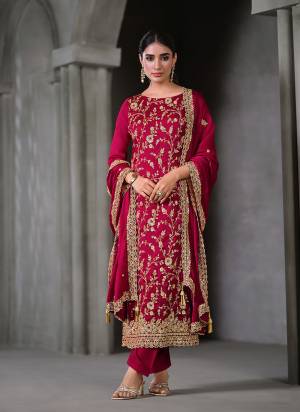 Garb These Party Wear Salwar Suit in Fine Colored Pair With Bottom And Dupatta.These Top And Dupatta Are Fabricated On Satin Chiffon Pair With Santoon Bottom.Its Beautified With Heavy Designer Embroidery With Hand Work.
