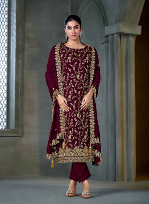 Garb These Party Wear Salwar Suit in Fine Colored Pair With Bottom And Dupatta.These Top And Dupatta Are Fabricated On Satin Chiffon Pair With Santoon Bottom.Its Beautified With Heavy Designer Embroidery With Hand Work.