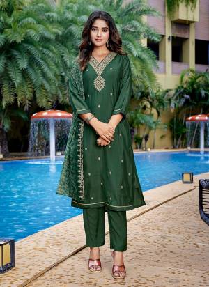Attractive These Beautiful Party Wear Designer Readymade Suits.These Top And Bottom Are Viscose Chanderi And Dupatta is Fabricated On Organza.Its Beautified With Designer Embroidery Work,Printed Dupatta.
