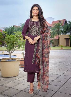 Attractive These Beautiful Party Wear Designer Readymade Suits.These Top And Bottom Are Viscose Chanderi And Dupatta is Fabricated On Organza.Its Beautified With Designer Embroidery Work,Printed Dupatta.