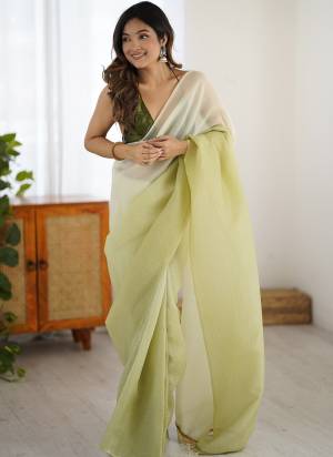 Attrective These Party Wear Ready To Wear Saree in Fine Two Tone Colored.These Saree Are Candy Crush Silk And Blouse is Satin Silk Fabricated.Its Beautified With Pedding Color Solid With Latkan Lace.