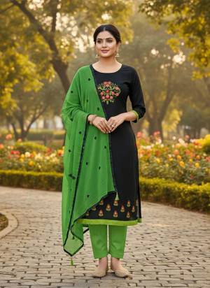 Garb These Disigner Suit in Fine Colored Pair With Bottom And Dupatta.These Top Are Cotton Slub And Dupatta Are Fabricated On Nazmin Pair With Cotton Bottom.Its Beautified With Designer Embroidery Work.