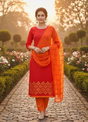 Garb These Disigner Suit in Fine Colored Pair With Bottom And Dupatta.These Top Are Cotton Slub And Dupatta Are Fabricated On Nazmin Pair With Cotton Bottom.Its Beautified With Designer Embroidery Work.