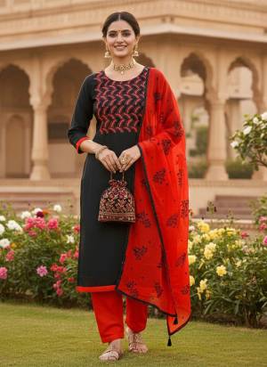 Garb These Disigner Suit in Fine Colored Pair With Bottom And Dupatta.These Top Are Cotton Slub And Dupatta Are Fabricated On Nazmin Pair With Cotton Bottom.Its Beautified With Designer Embroidery Work.