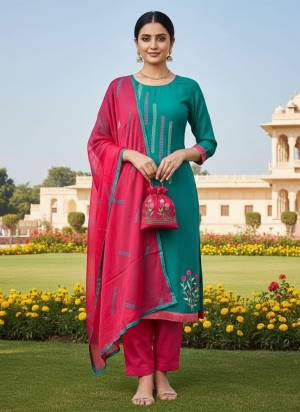 Garb These Disigner Suit in Fine Colored Pair With Bottom And Dupatta.These Top Are Cotton Slub And Dupatta Are Fabricated On Nazmin Pair With Cotton Bottom.Its Beautified With Designer Embroidery Work.
