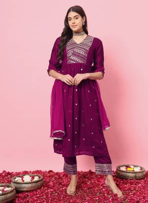 Looking These Beautiful Readymade Suits With Dupatta.These Suit is Fabricated On Top Are Silk Blend And Bottom Are Silk Blend And Nazmin Dupatta .Its Beautified With Designer Embroidery Work.