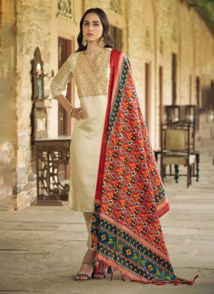 Garb These Beautiful Readymade Suits With Dupatta.These Suit is Fabricated On Top Are Silk Blend And Bottom Are Silk Blend And Tussar Silk Dupatta .Its Beautified With Designer Embroidery Work.