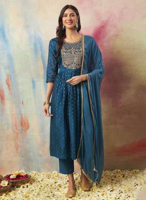 Garb These Beautiful Readymade Suits With Dupatta.These Suit is Fabricated On Top Are Cotton Silk And Bottom Are Santoon And Nazmin Dupatta .Its Beautified With Designer Embroidery Work.