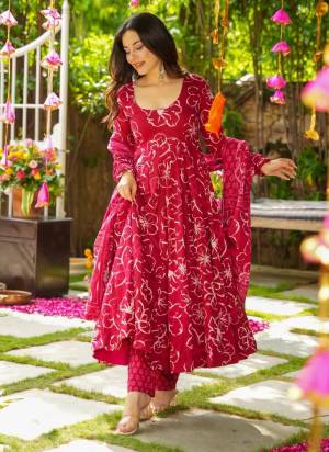 Looking These Suit in Fine Colored Pair With Bottom And Dupatta.These Top Are Rayon And Bottom Are Fabricated On Rayon Pair With Rayon Dupatta.Its Beautified With Designer Printed.