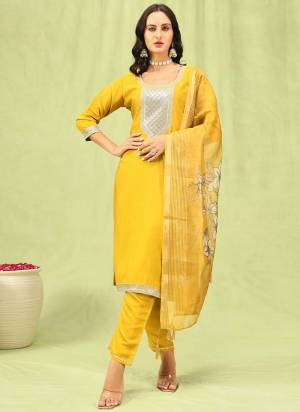 Attractive These Beautiful Readymade Suits With Dupatta.These Suit is Fabricated On Top Are Viscose Raman Silk And Bottom Are Viscose Roman Silk And Organza Dupatta .Its Beautified With Designer Embroidery Work.