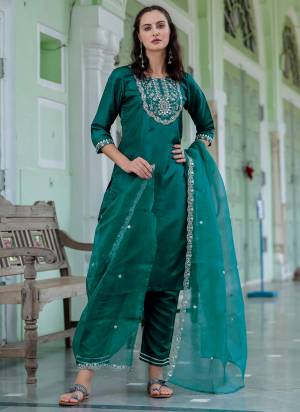 Looking These Beautiful Readymade Suits With Dupatta.These Suit is Fabricated On Top Are Silk Blend And Bottom Are Silk Blend And Silk Dupatta .Its Beautified With Designer Embroidery Work.