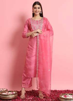 Looking These Beautiful Readymade Suits With Dupatta.These Suit is Fabricated On Top Are Silk Blend And Bottom Are Silk Blend And Silk Dupatta .Its Beautified With Designer Embroidery Work.