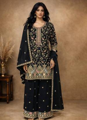 Looking These Party Wear Free Size Stitched Plazzo Suit in Fine Colored Pair With Dupatta.These Top And Bottom Are Chinon And Dupatta Are Chinon And Pair With Santoon Inner.Its Beautified With Designer With Multy Thread,Jari Embroidery Work.