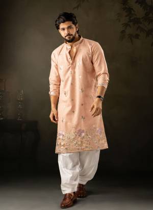 For A Festive And Party Wear,Attractive These Readymade Kurta With Payjama in Fine Colored.These Kurta is Fabricated On Linen And Art Silk Bottom With Designer Embroidery Work.Buy Now.
