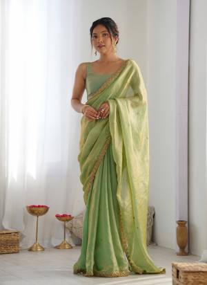 Garb These Party Wear Saree in Fine Colored.These Saree Are Fendy Satin And Blouse is Fendy Satin Fabricated.Its Beautified With Designer Sequance Embroidery Cut Work.