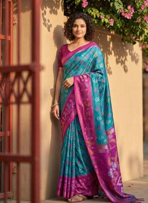 Looking These Fastive And Party Wear Saree in Fine Colored.These Saree And Blouse is Fabricated On Pochampalli Silk.Its Beautified With Woven Jari Designer.