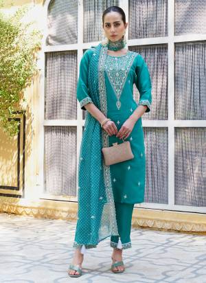 Looking These Beautiful Readymade Suits With Dupatta.These Suit is Fabricated On Top Are Silk Blend And Bottom Are Silk Blend And Organza Dupatta .Its Beautified With Designer Embroidery Work.