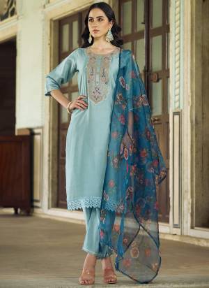 Looking These Beautiful Readymade Suits With Dupatta.These Suit is Fabricated On Top Are Viscose Rayon And Bottom Are Viscose Rayon And Organza Dupatta .Its Beautified With Designer Embroidery Work.