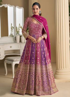 Attractive These Party Wear Free Size Stitched Anarkali Suit in Fine Colored Pair.These Top And Dupatta Are Georgette And Pair With Santoon Inner.Its Beautified With Heavy Designer Embroidery Work.