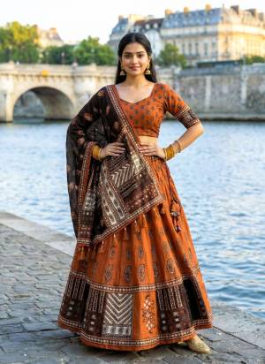 For A Fancy Designer Look,Grab These Lehenga Choli With Dupatta in Fine Colored.These Lehenga Are Cotton Rayon And Choli Are Cotton Rayon And Dupatta Are Fabricated On Cotton Rayon Pair.Its Beautified With Designer Digital Printed.