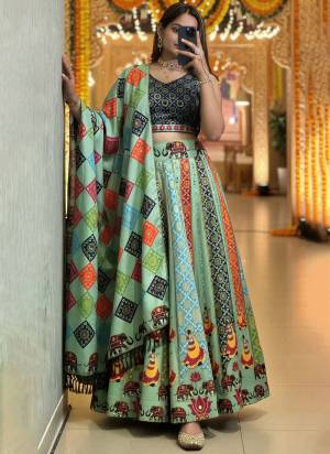 For A Fancy Designer Look,Grab These Lehenga Choli With Dupatta in Fine Colored.These Lehenga Are Cotton Rayon And Choli Are Cotton Rayon And Dupatta Are Fabricated On Cotton Rayon Pair.Its Beautified With Designer Digital Printed.