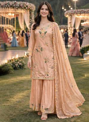 Attrective These Beautiful Looking Readymade Suits.These Top And Bottom And Dupatta Are Viscose Crepe Fabricated.Its Beautified  With Disigner Heavy Embroidery,Hand Work.