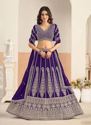 For A Designer Look,Grab These Party Wear Lehenga Choli in Fine Colored.These Lehenga And Blouse Are Fabricated On Foux Georgette Pair With Foux Georgette Dupatta.Its Beautified With Designer Embroidery Work.