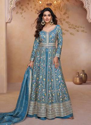 Looking These Fancy Party Wear Free Size Stitched Plazzo Suit With Dupatta in Fine Colored Pair.These Top And Bottom Are Silk And Pair With Silk Dupatta Fabric.Its Beautified With Heavy Designer Heavy Embroidery Work.