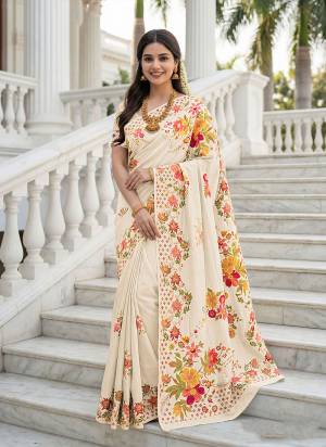 Attractive These Party Wear Saree in Fine Colored.These Saree And Blouse is Fabricated On Russian Silk.Its Beautified With Designer Floral Position Printed Work.