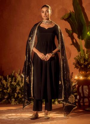 Attrective These Beautiful Looking Readymade Suits.These Top And Bottom Are Viscose Chanderi And Dupatta Are Organza Fabricated.Its Beautified  With Disigner Embroidery Work.