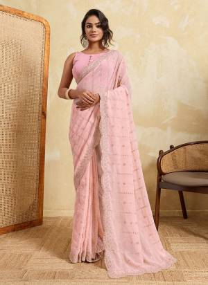 Attrective These Party Wear Saree in Fine Colored.These Saree Are Georgette And Blouse is Art Silk Fabricated.Its Beautified With Designer Embroidery Cut Work.