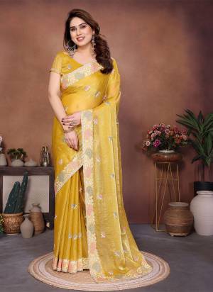 Garb These Party Wear Fancy Saree in Fine Colored.These Saree Are Fendy Chiffon And Blouse is Fendy Chiffon Fabricated.Its Beautified With Heavy Designer Embroidery Work.