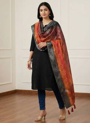 Looking These Beautiful Colored Ethnic Dupatta.This Dupatta is Fabricated On Beautiful Jacquard Silk. It Is Beautified With Beautiful Woven Jacquard Designer With Digital Printed.