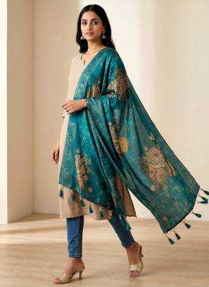 Looking These Beautiful Colored Ethnic Dupatta.This Dupatta is Fabricated On Beautiful Jacquard Silk. It Is Beautified With Beautiful Woven Jacquard Designer With Digital Printed.