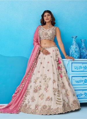 Attrective Looking This Party Wear Fine Color Fancy Heavy Designer Choli And Lahenga Fabriced On Tissue And Dupatta Viscose In Fabricated Beautified With Attrective Designer Sequance,Thread Embroidery Work. Buy Now.